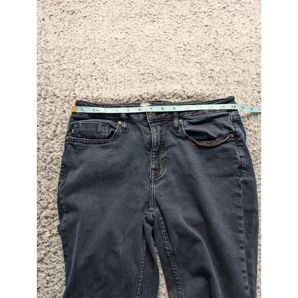 Vigoss Jeans Womens 29 Blue Dark Wash Denim Marley Skinny Distressed Stretch - Picture 6 of 10